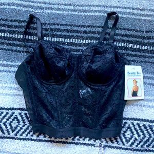 Black Corset Bustier Lingerie Top